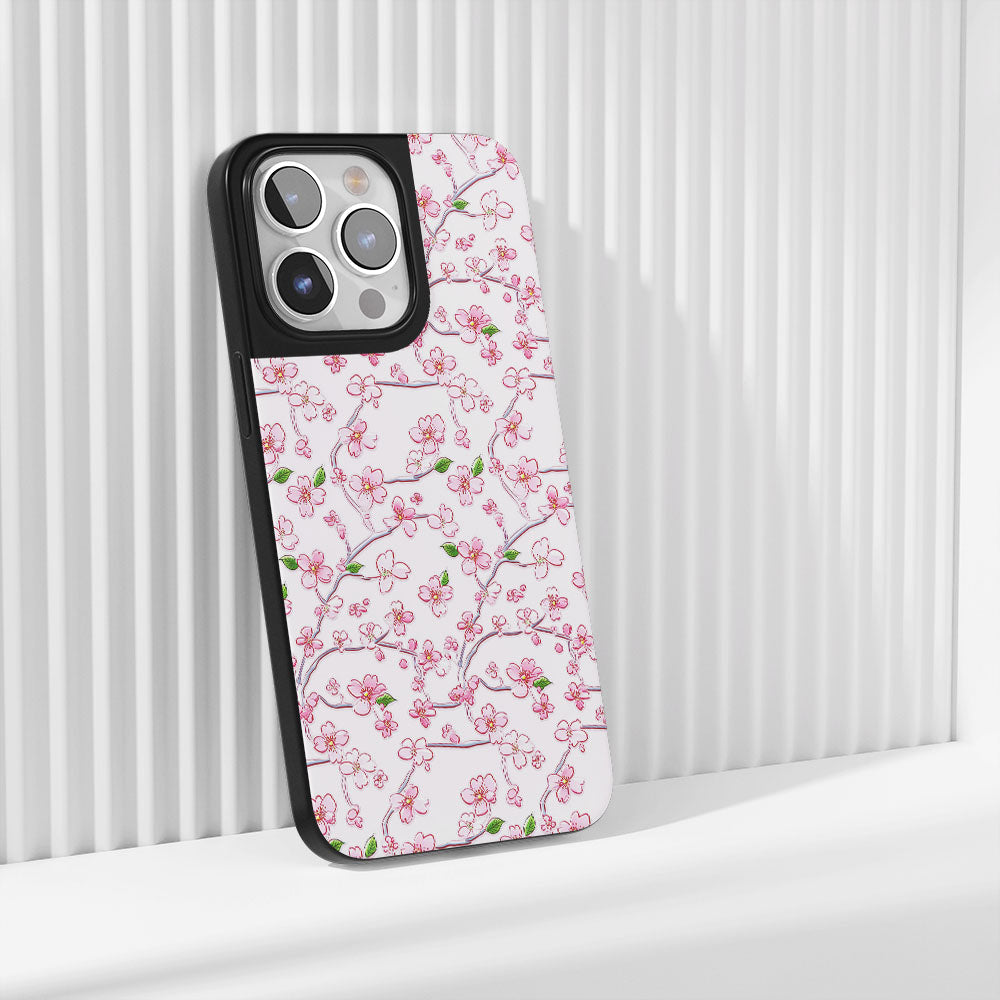 工業級堅固霧面櫻花 iPhone 手機殼（相容於 MagSafe） 