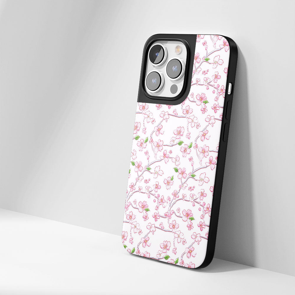 工業級堅固霧面櫻花 iPhone 手機殼（相容於 MagSafe） 