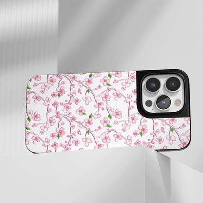 工業級堅固霧面櫻花 iPhone 手機殼（相容於 MagSafe） 