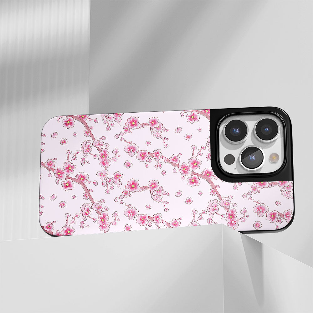 工業級堅固霧面櫻花 iPhone 手機殼（相容於 MagSafe） 