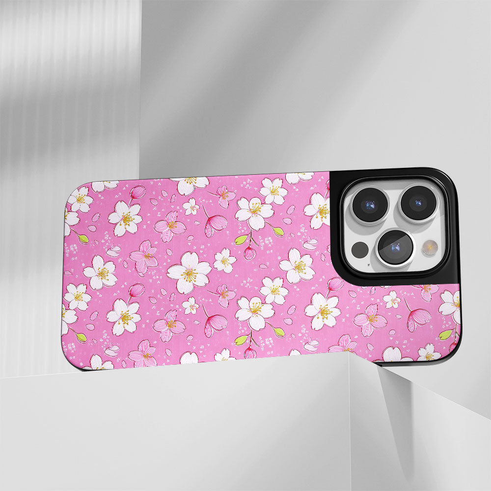 工業級堅固霧面櫻花 iPhone 手機殼（相容於 MagSafe） 