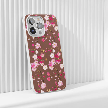 最新第三代水晶硬質亮面櫻花 iPhone 手機殼