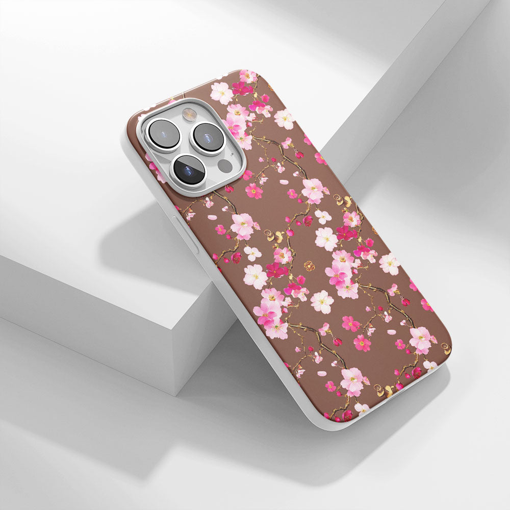 最新第三代水晶硬質亮面櫻花 iPhone 手機殼