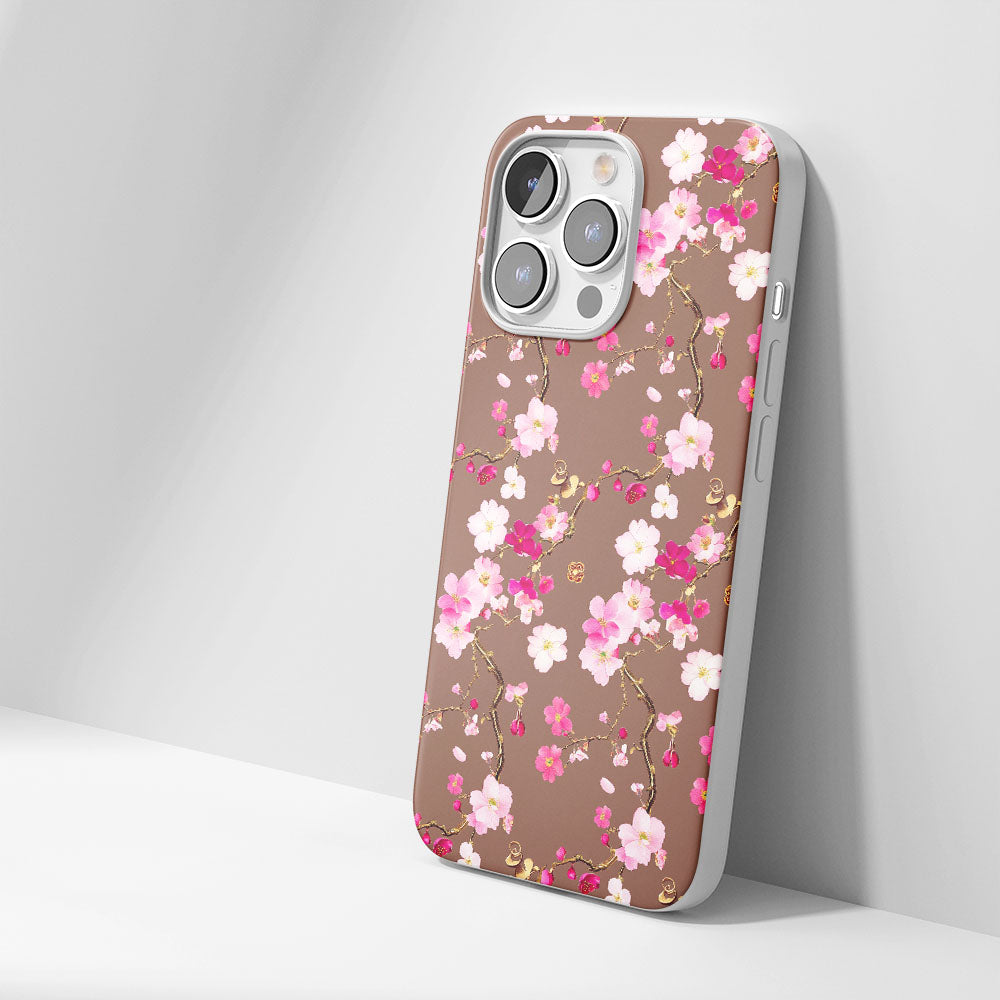 最新第三代水晶硬質亮面櫻花 iPhone 手機殼