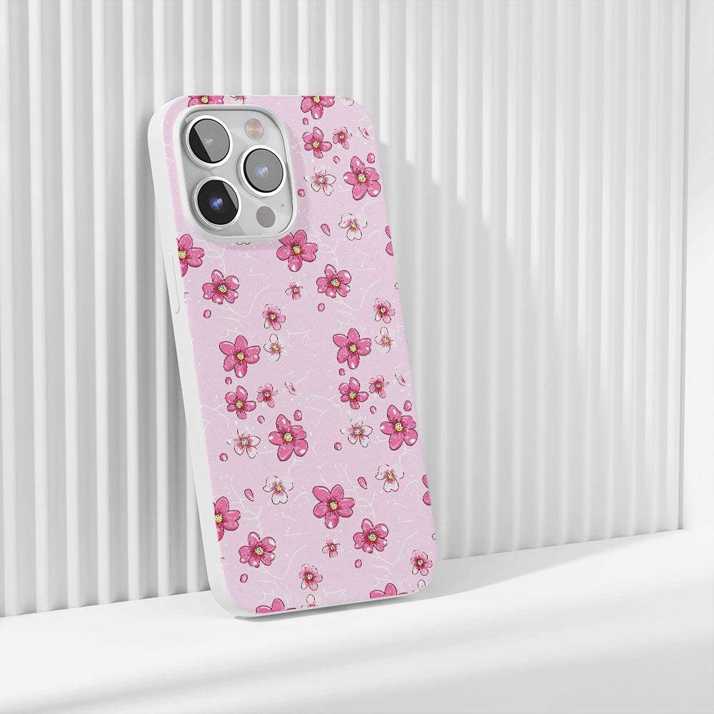 最新第三代水晶硬質亮面櫻花 iPhone 手機殼