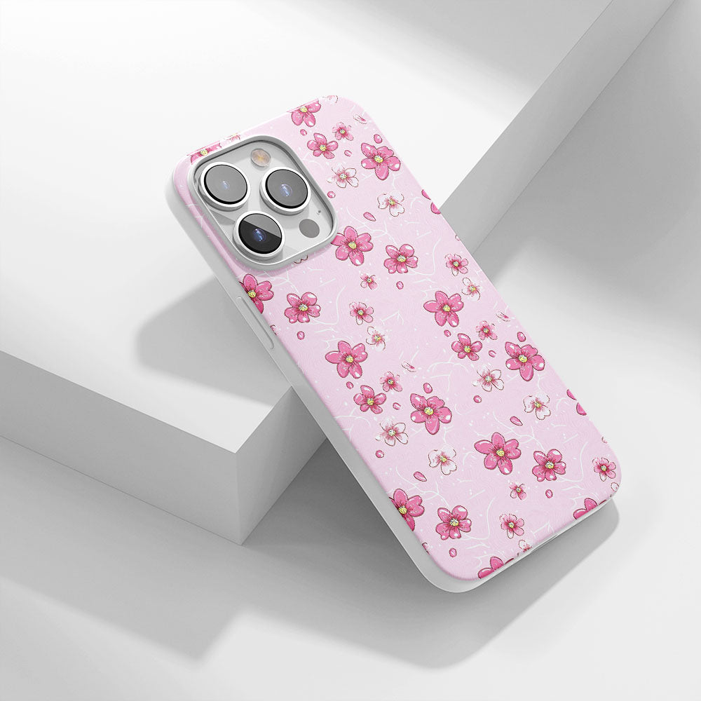 最新第三代水晶硬質亮面櫻花 iPhone 手機殼