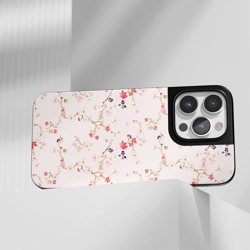 工業級堅固霧面櫻花 iPhone 手機殼（相容於 MagSafe） 