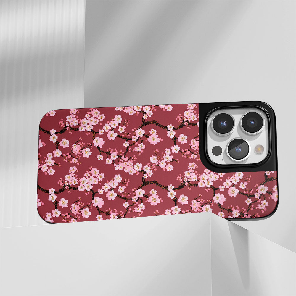 工業級堅固霧面櫻花 iPhone 手機殼（相容於 MagSafe） 