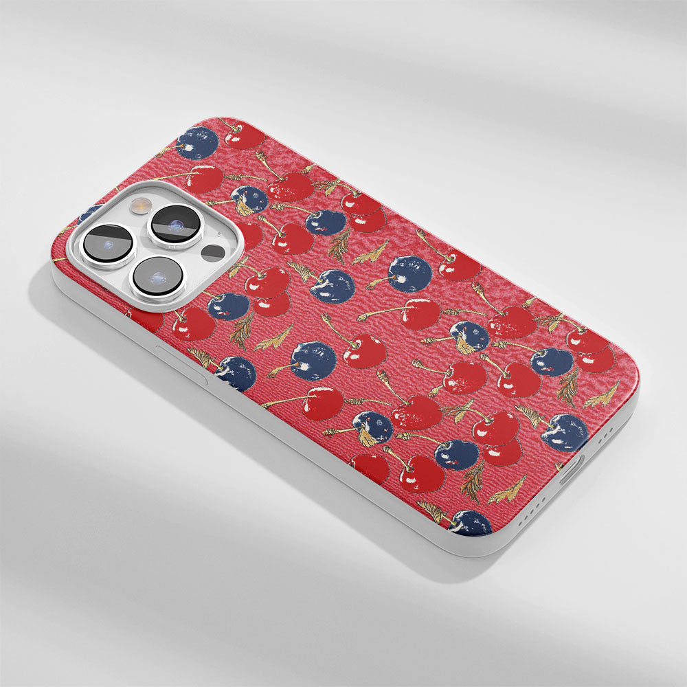 Latest 3rd-Generation Crystal Tough Glossy Cherry iPhone Case (MagSafe-Compatible)