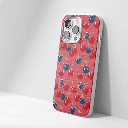 Latest 3rd-Generation Crystal Tough Glossy Cherry iPhone Case (MagSafe-Compatible)