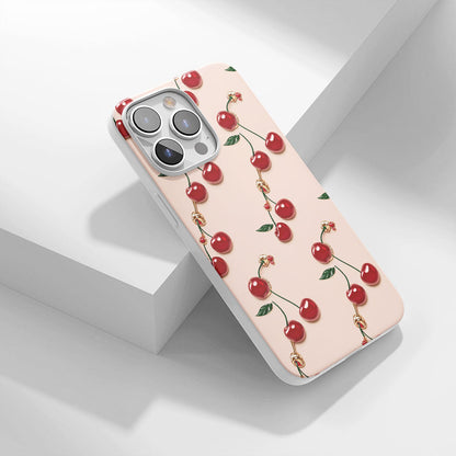 最新第三代水晶堅韌光澤櫻桃色 iPhone 手機殼（適用於 MagSafe） 