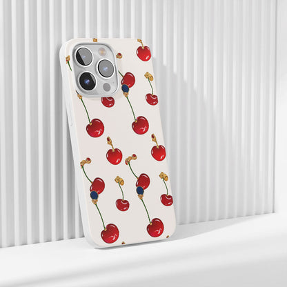 Latest 3rd-Generation Crystal Tough Glossy Cherry iPhone Case (MagSafe-Compatible)