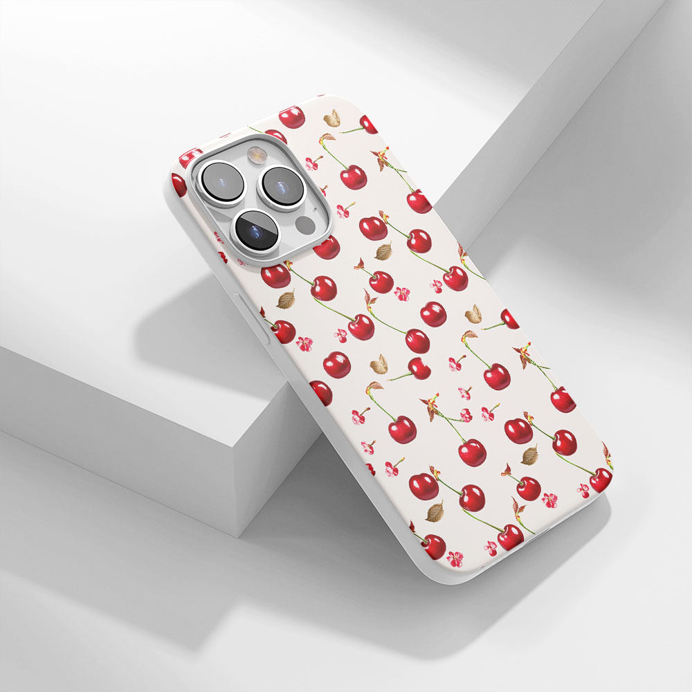 最新第三代水晶堅韌光澤櫻桃色 iPhone 手機殼（適用於 MagSafe） 