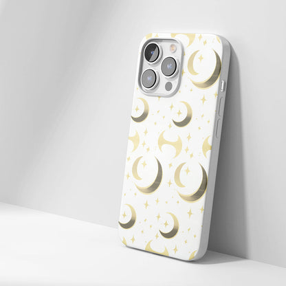 Latest 3rd-Generation Crystal Tough Glossy Moon iPhone Case (MagSafe-Compatible)