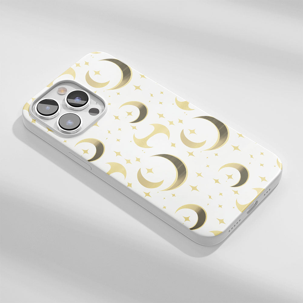Latest 3rd-Generation Crystal Tough Glossy Moon iPhone Case (MagSafe-Compatible)
