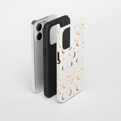 雙層半手印堅韌霧面月亮 iPhone 手機殼