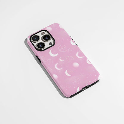 雙層半手印堅韌霧面月亮 iPhone 手機殼