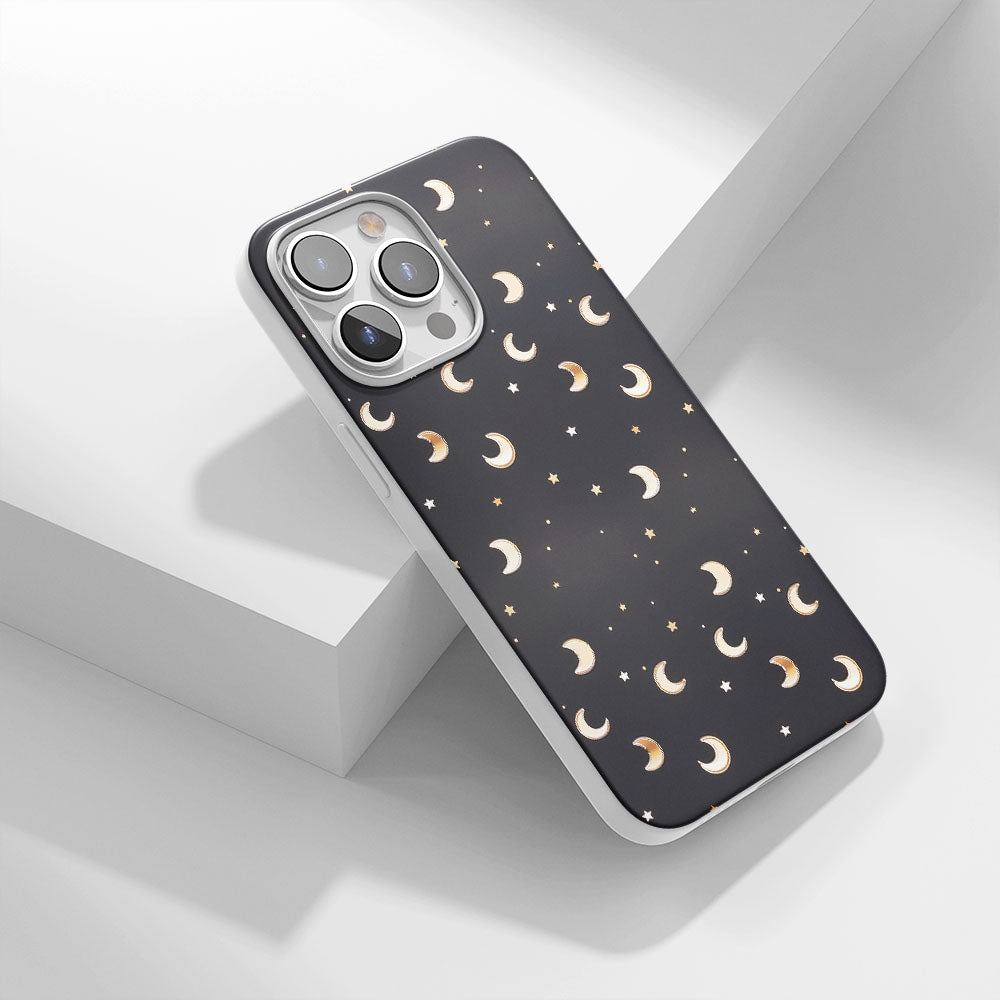 Latest 3rd-Generation Crystal Tough Glossy Moon iPhone Case (MagSafe-Compatible)
