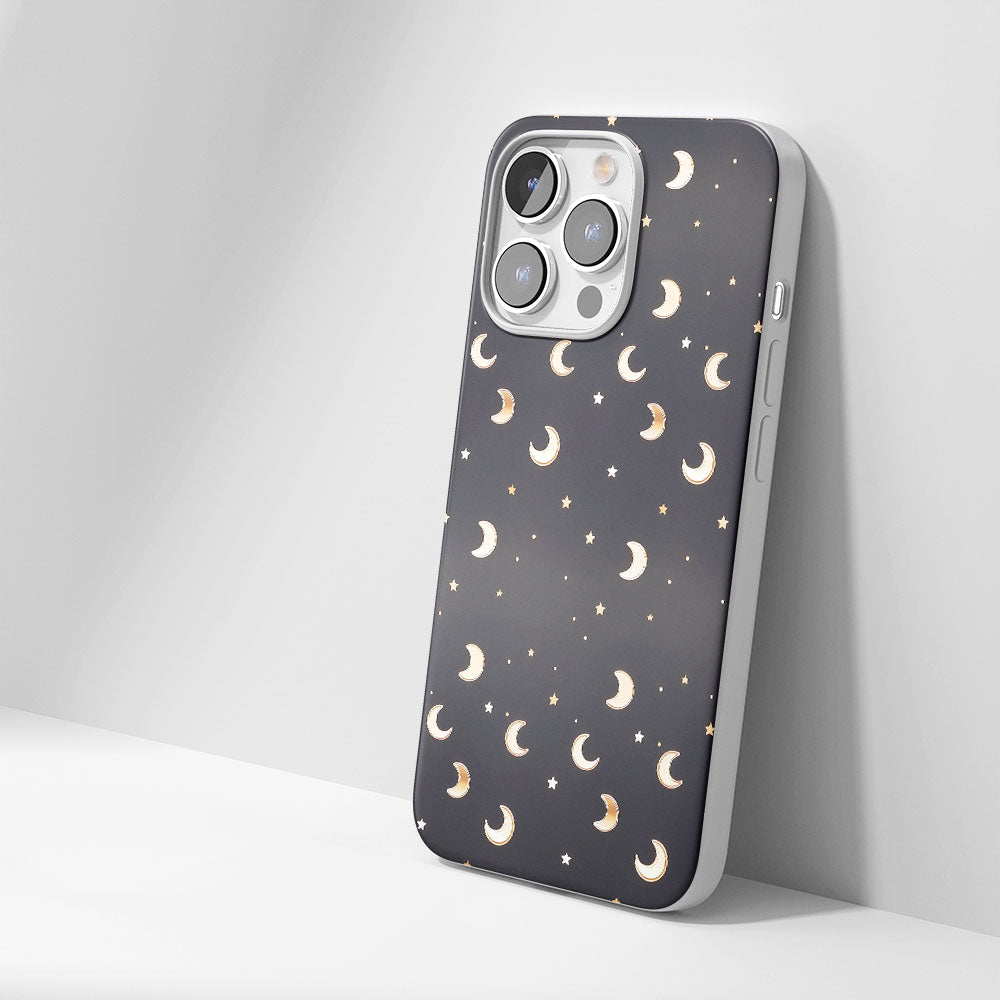 Latest 3rd-Generation Crystal Tough Glossy Moon iPhone Case (MagSafe-Compatible)