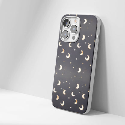 Latest 3rd-Generation Crystal Tough Glossy Moon iPhone Case (MagSafe-Compatible)