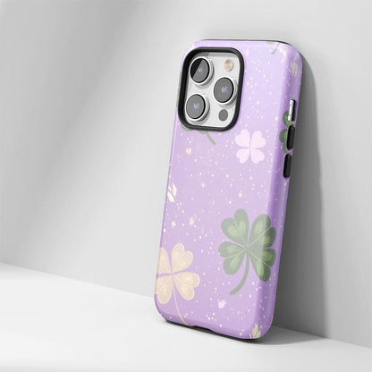 雙層半手印堅韌霧面四葉草 iPhone 手機殼