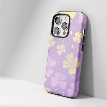 雙層半手印堅韌霧面四葉草 iPhone 手機殼