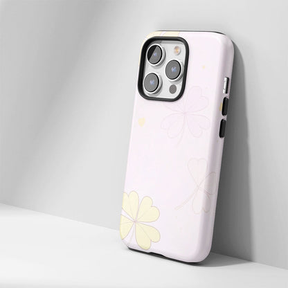 雙層半手印堅韌霧面四葉草 iPhone 手機殼