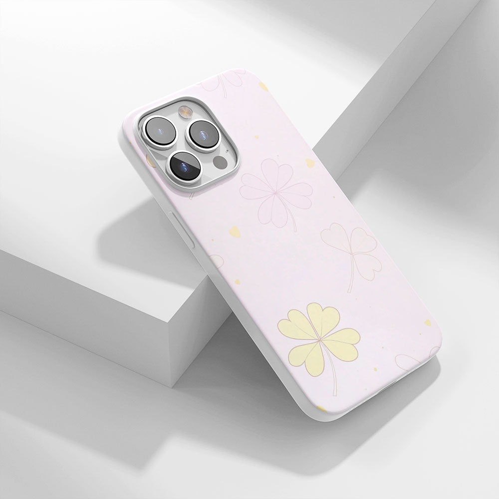 最新第三代水晶堅韌光澤四葉草 iPhone 手機殼（適用於 MagSafe） 