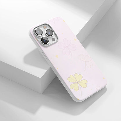 最新第三代水晶堅韌光澤四葉草 iPhone 手機殼（適用於 MagSafe） 