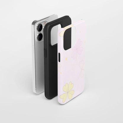雙層半手印堅韌霧面四葉草 iPhone 手機殼