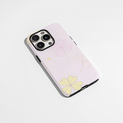 雙層半手印堅韌霧面四葉草 iPhone 手機殼
