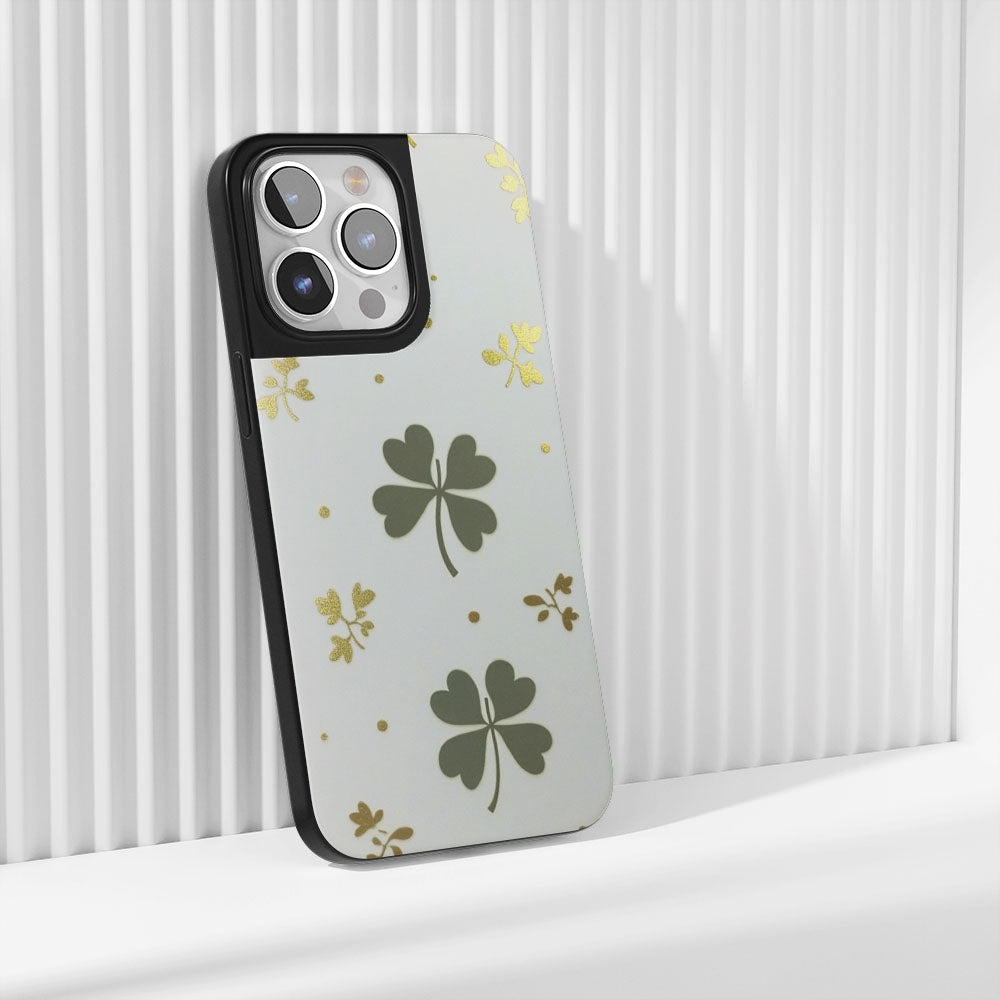 工業級堅固霧面四葉草 iPhone 手機殼（相容於 MagSafe） 