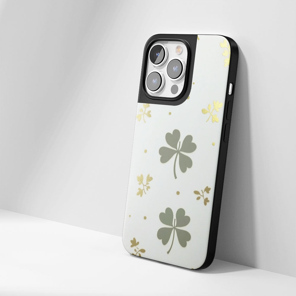 工業級堅固霧面四葉草 iPhone 手機殼（相容於 MagSafe） 