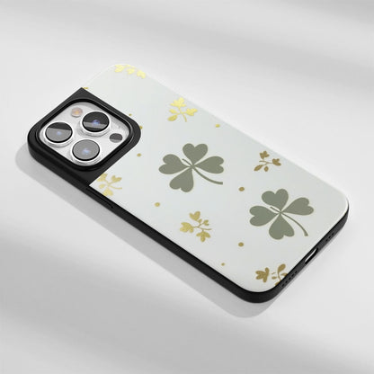 工業級堅固霧面四葉草 iPhone 手機殼（相容於 MagSafe） 