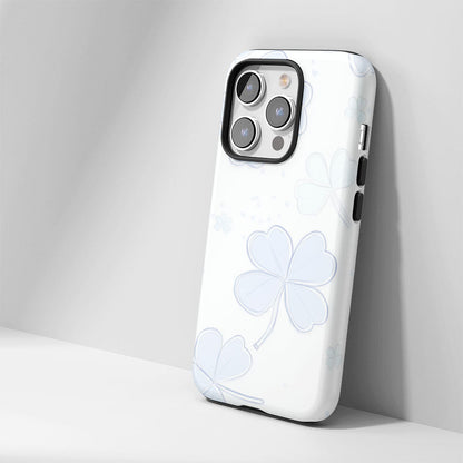雙層半手印堅韌霧面四葉草 iPhone 手機殼