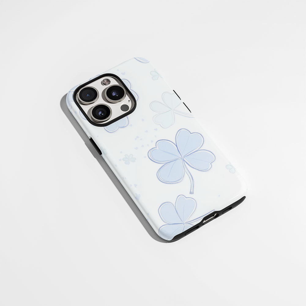 雙層半手印堅韌霧面四葉草 iPhone 手機殼