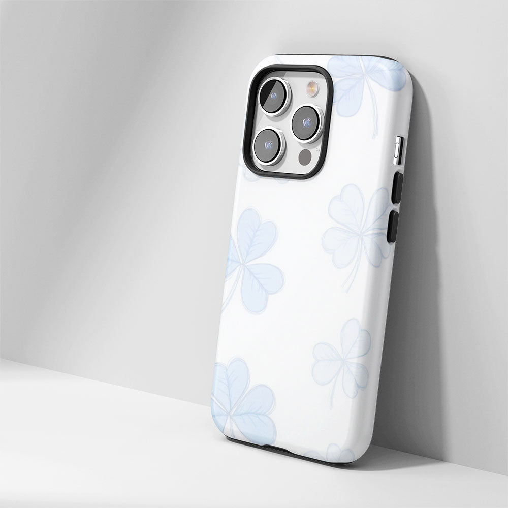雙層半手印堅韌霧面四葉草 iPhone 手機殼
