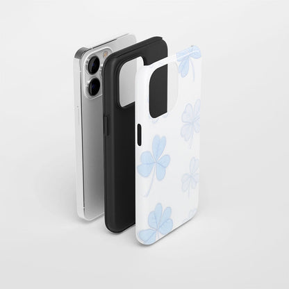 雙層半手印堅韌霧面四葉草 iPhone 手機殼
