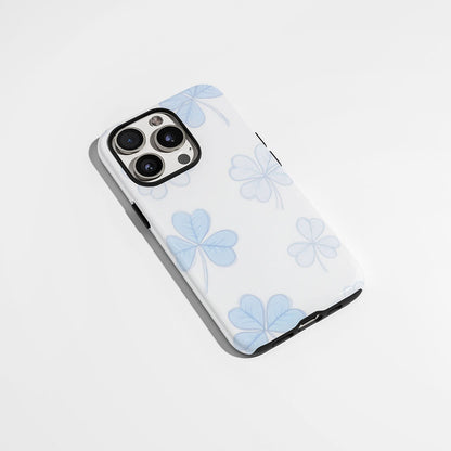 雙層半手印堅韌霧面四葉草 iPhone 手機殼