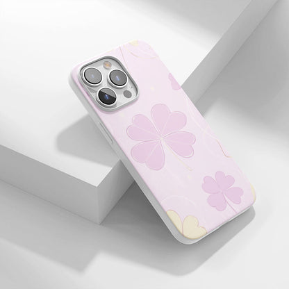最新第三代水晶堅韌光澤四葉草 iPhone 手機殼（適用於 MagSafe） 