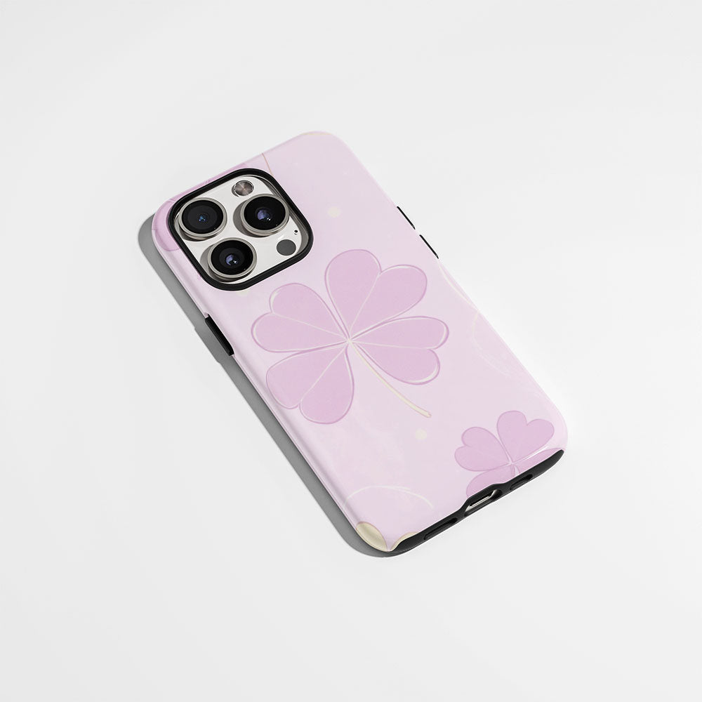 雙層半手印堅韌霧面四葉草 iPhone 手機殼