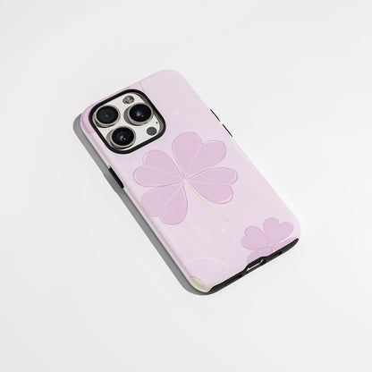 雙層半手印堅韌霧面四葉草 iPhone 手機殼