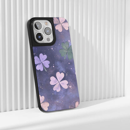 Industry-Level Tough Matte Four Leaf Clover iPhone Case (MagSafe-Compatible)