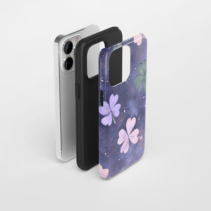 雙層半手印堅韌霧面四葉草 iPhone 手機殼