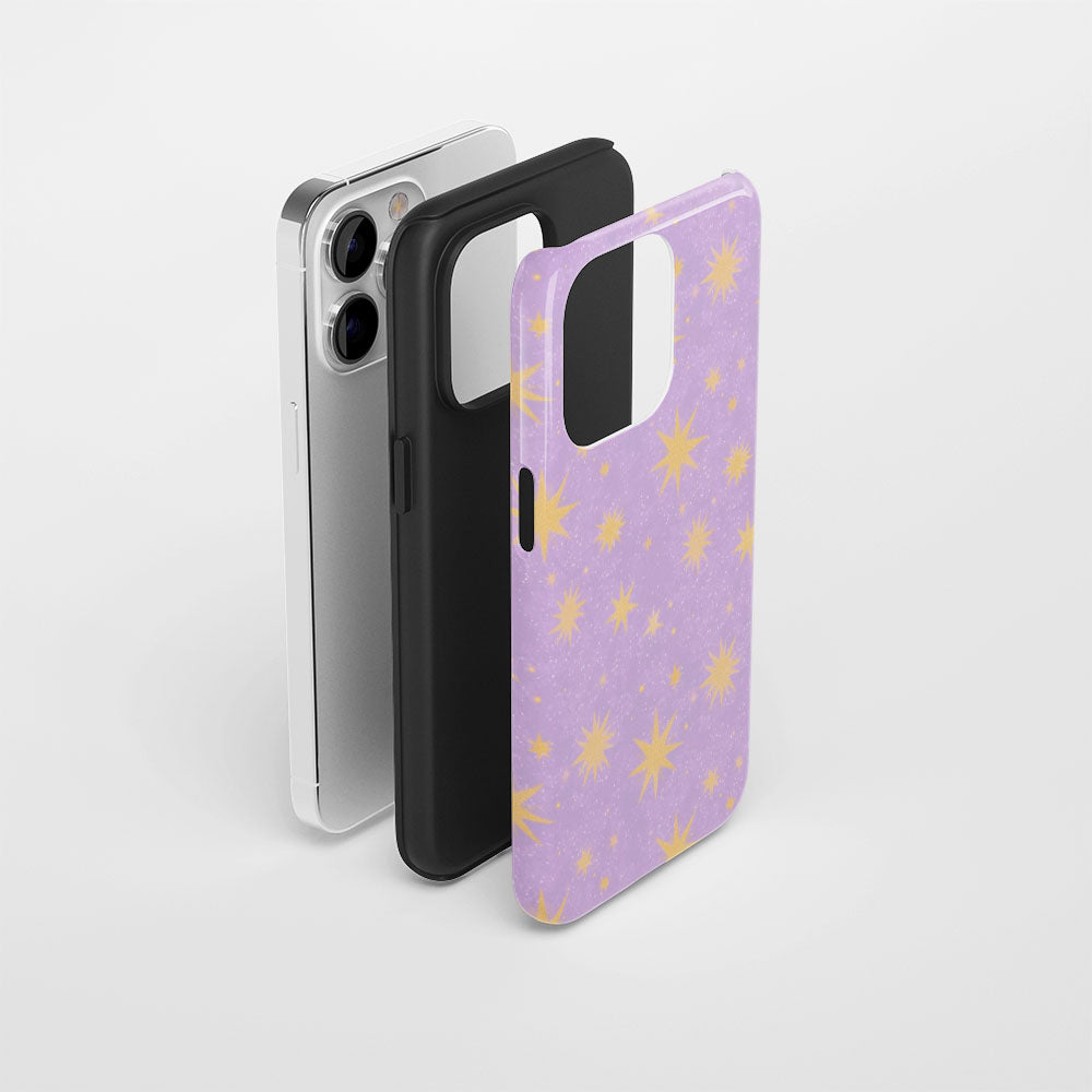 เคส iPhone ลายดาวเคลือบด้านทนทานสองชั้น