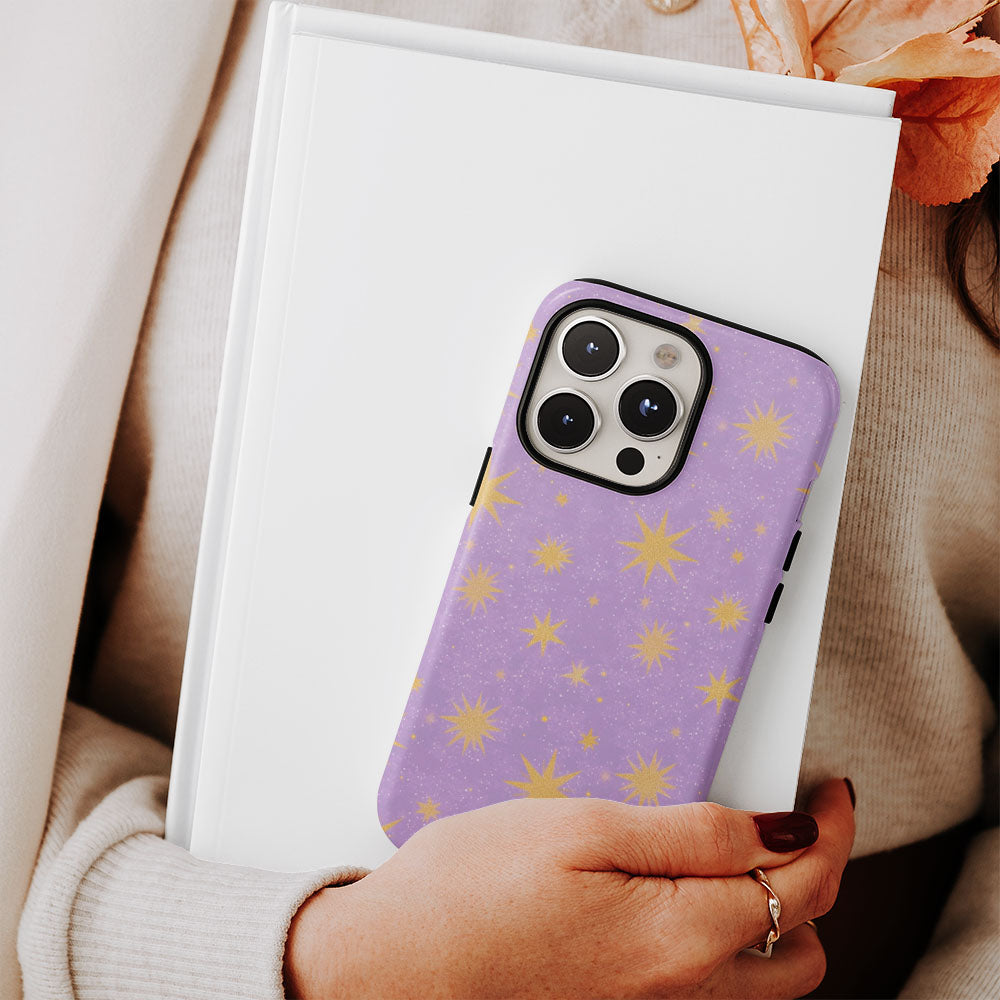 เคส iPhone ลายดาวเคลือบด้านทนทานสองชั้น