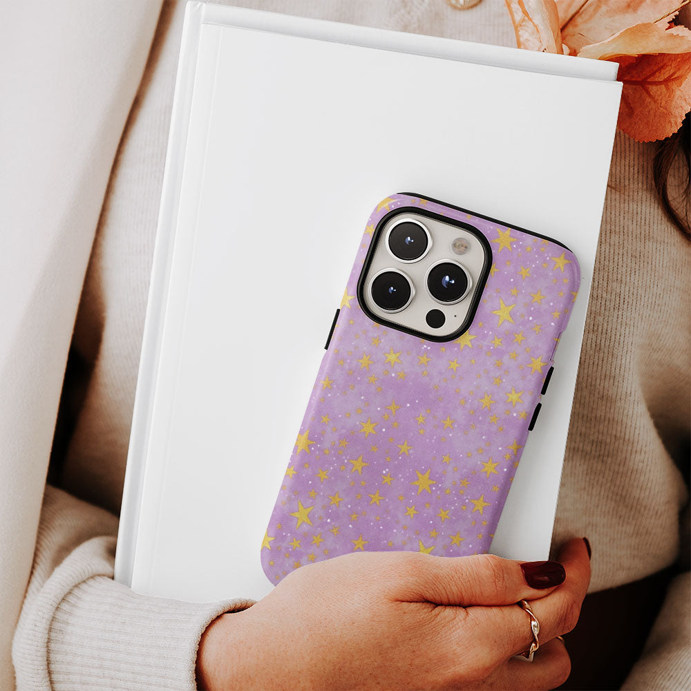 เคส iPhone ลายดาวเคลือบด้านทนทานสองชั้น