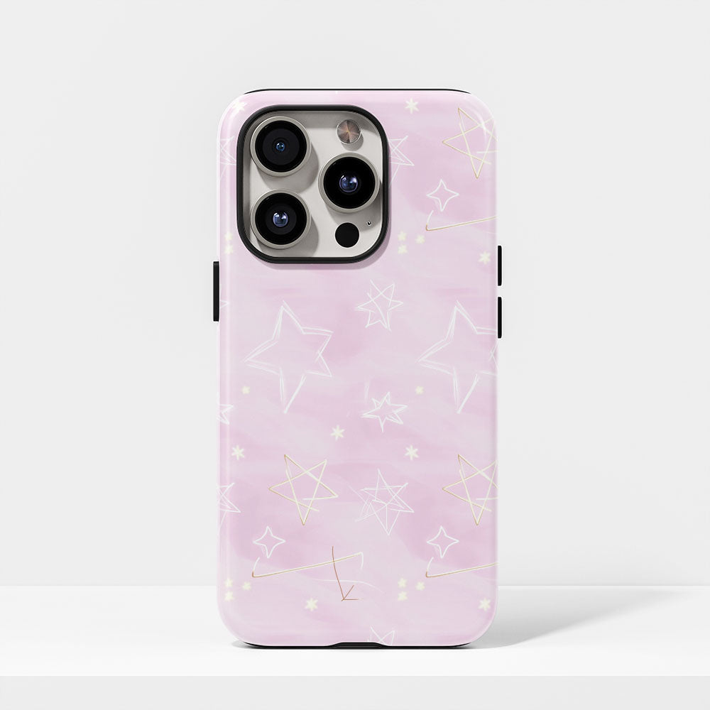 เคส iPhone ลายดาวเคลือบด้านทนทานสองชั้น