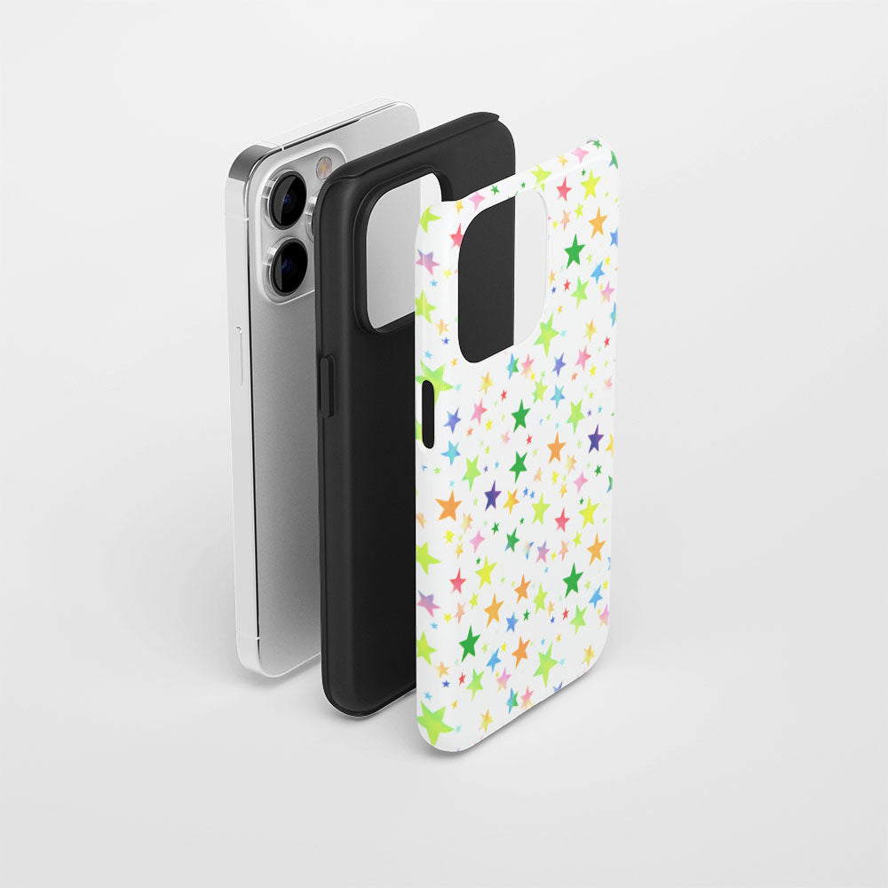เคส iPhone ลายดาวเคลือบด้านทนทานสองชั้น