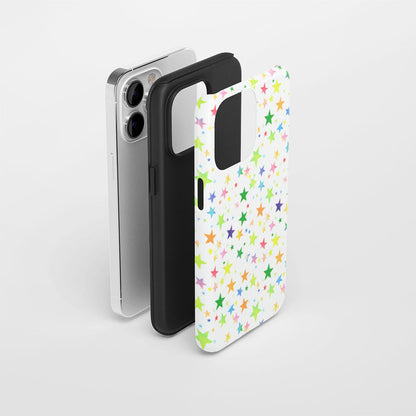 เคส iPhone ลายดาวเคลือบด้านทนทานสองชั้น